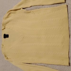 New York & Co yellow v-neck sweater